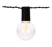 Well Home - Set di 10 luci bianche calde per feste solari con pannello LED trasparente, pannello solare e batteria ricaricabile inclusa