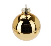 Well Home - Set di 12 palline di Natale color oro Ø6 cm - lucide e opache