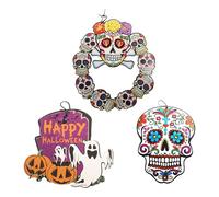 Well Home Set di 3 statuette da appendere II decorative per Halloween