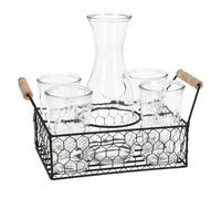 Well Home Set di 4 bicchieri da 450 ml + 1 L in vetro