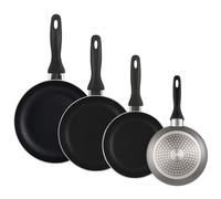 Well Home Set di 4 padelle Ø16Ø20Ø24Ø28 cm in alluminio pressato in rame metallizzato