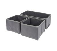 Well Home Set di organizer da 3 pezzi, in grigio scuro