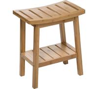 Well Home Sgabello in bambù Armonia in Stile Zen Giapponese, 46 x 39 x 25 cm