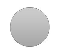 Well Home Specchio rotondo Ø55 cm con telaio in metallo nero e 2 ganci