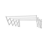 Well Home Stendibiancheria estensibile da parete in metallo 60 cm x 3 m