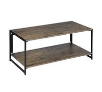 Well Home Tavolino da salotto ''Ades'' con struttura in metallo Nero vintage