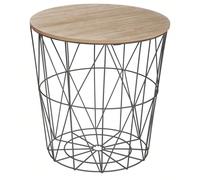 "Well Home Tavolino laterale in metallo 'Kumi' nero Ø40x41cm" Tavolino Kumi dal design moderno, ideale per completare la tua decorazione.Realizzato in ferro resistente e MDF in elegante nero con detta