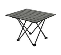 Well Home Tavolo pieghevole in metallo colore nero 56x40x46cm