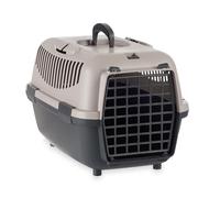 Well Home - Trasportino per animali domestici, portatile, antracite, ideale per cani e gatti, 48 x 31,5 x 31 cm