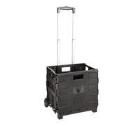 Well Home Trolley in alluminio con scatola pieghevole Nero