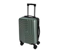 Well Home Valigia 38L Doppio Colore Verde Chiaro e Nero ABS, 55x33x21cm, 20'' 4 Ruote Rotanti e Blocco Combinazione