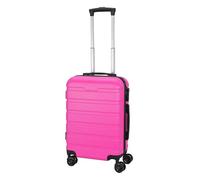 Well Home Valigia Fucsia 32L ABS, 19'' con blocco a combinazione e ruote nere 55x35x21,5cm