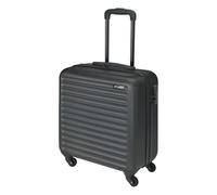 WELL HOME - Valigia trolley 16'' in ABS con 4 ruote, nera