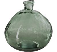 WELL HOME - Vaso rotondo in vetro riciclato color cachi