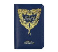 Well Read Co - Portafoglio con cerniera, per amanti dei libri, falene e farfalle, in pelle vegana, Falene e Farfalle, Regular, classico