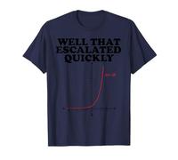 Well That Escalated Quickly Math Pun Maglietta