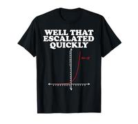 Well That Escalated Quickly Math Pun Maglietta