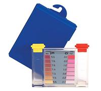 well2wellness®, kit di test per piscina per test cloro + pH con tester per piscina + 10 pastiglie di misurazione