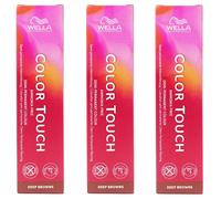 Wella Color Touch Crema Colorante Per Capelli, (Confezione Da 3) Ogni 60Ml