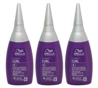 Wella Curl C Permanente Well-Lotion Per Capelli Colorati Sensibili, (3x 75ml)