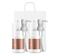 Wella Fusion Intense Repair Shampoo Duo Pack 2 x 1000 ml con pompe e sacchetto regalo