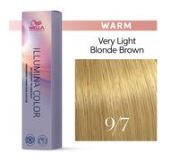 Wella Professionals Illumina Color Permanent Color Creme 9/7 Biondo chiaro marrone tubo 60 ml