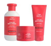 WELLA Kit Invigo Color Brilliance Capelli Spessi Shampoo 300ml + Maschera 150ml