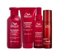 WELLA Kit Ultimate Repair Sham 250ml +Cond 200ml +Miracle 95ml + Leave In 95ml