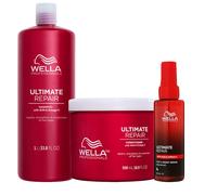 WELLA Kit Ultimate Repair Shampoo 1000ml + Conditioner 500ml + Night Serum 95ml