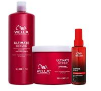 WELLA Kit Ultimate Repair Shampoo 1000ml + Conditioner 500ml + Night Serum 95ml