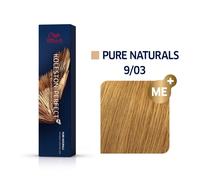 Wella Koleston Perfect ME+ Pure Naturals 9/03 Biondo chiaro oro naturale, 60 ml