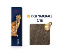 Wella Professionals Koleston Perfect Rich Naturals 7/18 Perla bionda media di cenere, 60 ml