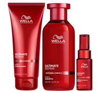 Wella Professionals Ultimate Repair Miracle Hair Rescue Spray 30ml, Shampoo 250ml and Conditioner 200ml