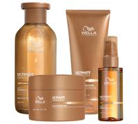 Wella Professionals Ultimate Smooth Expert Kit (Shampoo 250ml + Conditioner 200ml + Mask 150ml + Oil Serum 100ml)