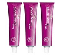 Wella Professionals Wella Professionals Color Touch Plus 66/07 - Set di 3 biondo scuro intenso marrone naturale, 60 ml