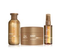 Wella Ultimate Smooth Shampoo 250 ml Maschera 150 ml Oil Serum 100 ml