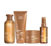 Wella Ultimate Smooth Shampoo 250ml Conditioner 200ml Mask 150ml Oil Serum 100ml