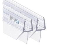 Wellba - Guarnizione per box doccia, guarnizione per porta in vetro con spessore di 6 mm, 7 mm o 8 mm, universale, impermeabile, con bordi in gomma perfettamente posizionati