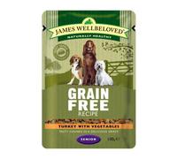 Wellbeloved Sacchetti Tacchino Cibo per Cani Senior 12 X 100g