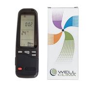 Wellclima telecomando RC-A 25 in 1 compatibile con tutti i condizionatori Electra Airwell Emailair RC-3, RC-4, RC-7, RC-8 ECC.