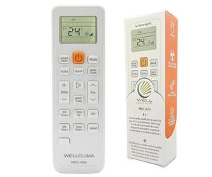Wellclima Telecomando Universale per Climatizzatori Samsung, Compatibile con Tutti i Modelli, Simile agli Originali, Funzioni Avanzate, Utilizzo Immediato, Supporto Diretto