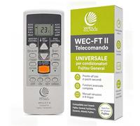 Wellclima Telecomando Universale per Condizionatore Fujitsu, WEC-FT2 per climatizzatore inverter e pompa di calore compatibile con Fujitsu General, 4 velocità e Quiet, pronto all’uso in pochi secondi