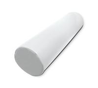 WELLCORE - Cuscino per massaggio, 60 x 15 cm, in ecopelle, sfoderabile, imbottitura in schiuma, per yoga, fitness, per lettino da massaggio, ergonomico, bianco