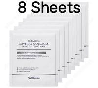 WellDerma PREMIUM Sapphire Collagen Impact Fitting Mask 8P Antirughe K-Beauty