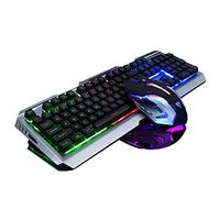 WELLDOER 1Set Tastiera Da Gioco E Combo Arcobaleno Retroilluminato Tastiera Da Gioco Con Tasti Multimedia Per PC Gamers Tastiera Keycaps Wasd