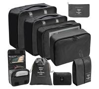 WELLDOER 9 pz/set borsa da viaggio vestiti bagagli coperta da viaggio scarpe valigia viaggio imballaggio