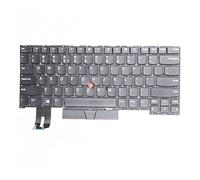 WELLDOER Originale US Layout Tastiera Inglese Senza Retroilluminato/Telaio Per ThinkPad T490S T495S Laptop Nero Tastiera Inglese Del Computer Portatile