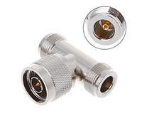 WELLDOER Per T N Maschio A 2 N Femmina Tripla RF Connettore 3 vie Coassiale Adattatore Telefono Satellitare