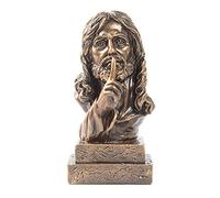 WELLDOER Resina Cristo Per Testa Busto Statua Bronzo Antico Scultura Religiosa Figura Figura Religiosa Figurine Home Decor