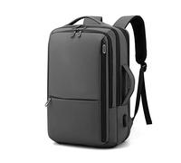 WELLDOER Zaino impermeabile del computer portatile di viaggio di affari Anti-Theft Back Pack con il cavo dati di USB per i computer a 16 pollici